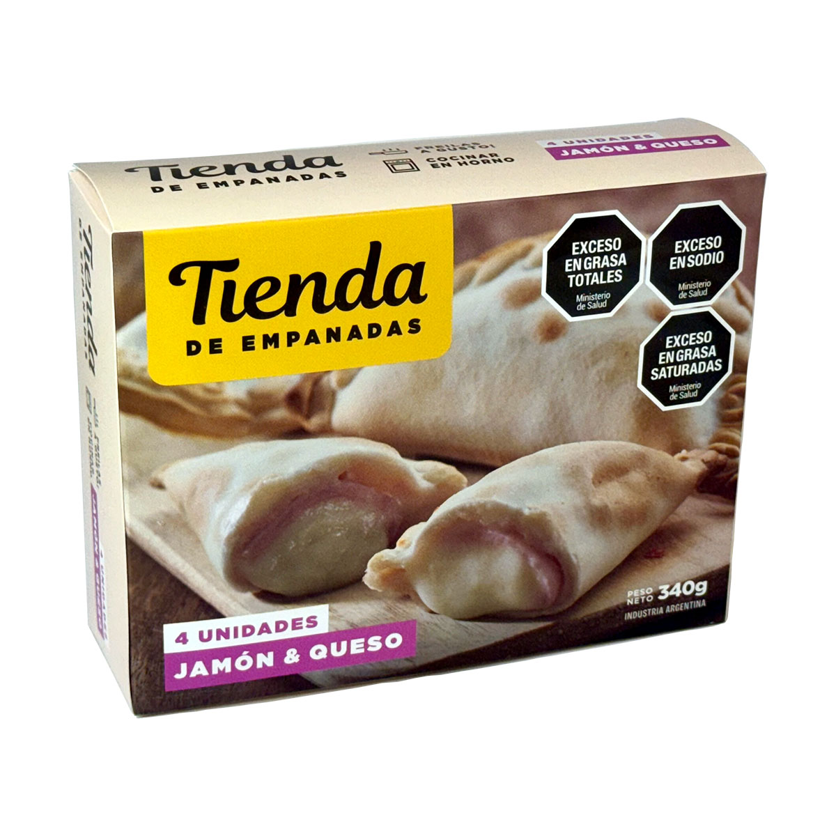 4 Empanadas de jamón y queso TIENDA DE EMPANADAS 340g