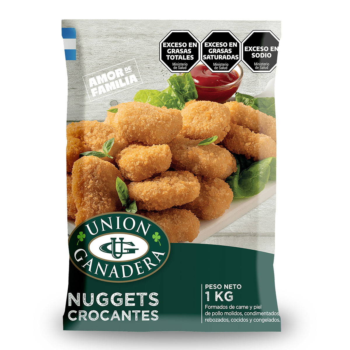 Nuggets Crocantes Union Ganadera De 300 Gramos
