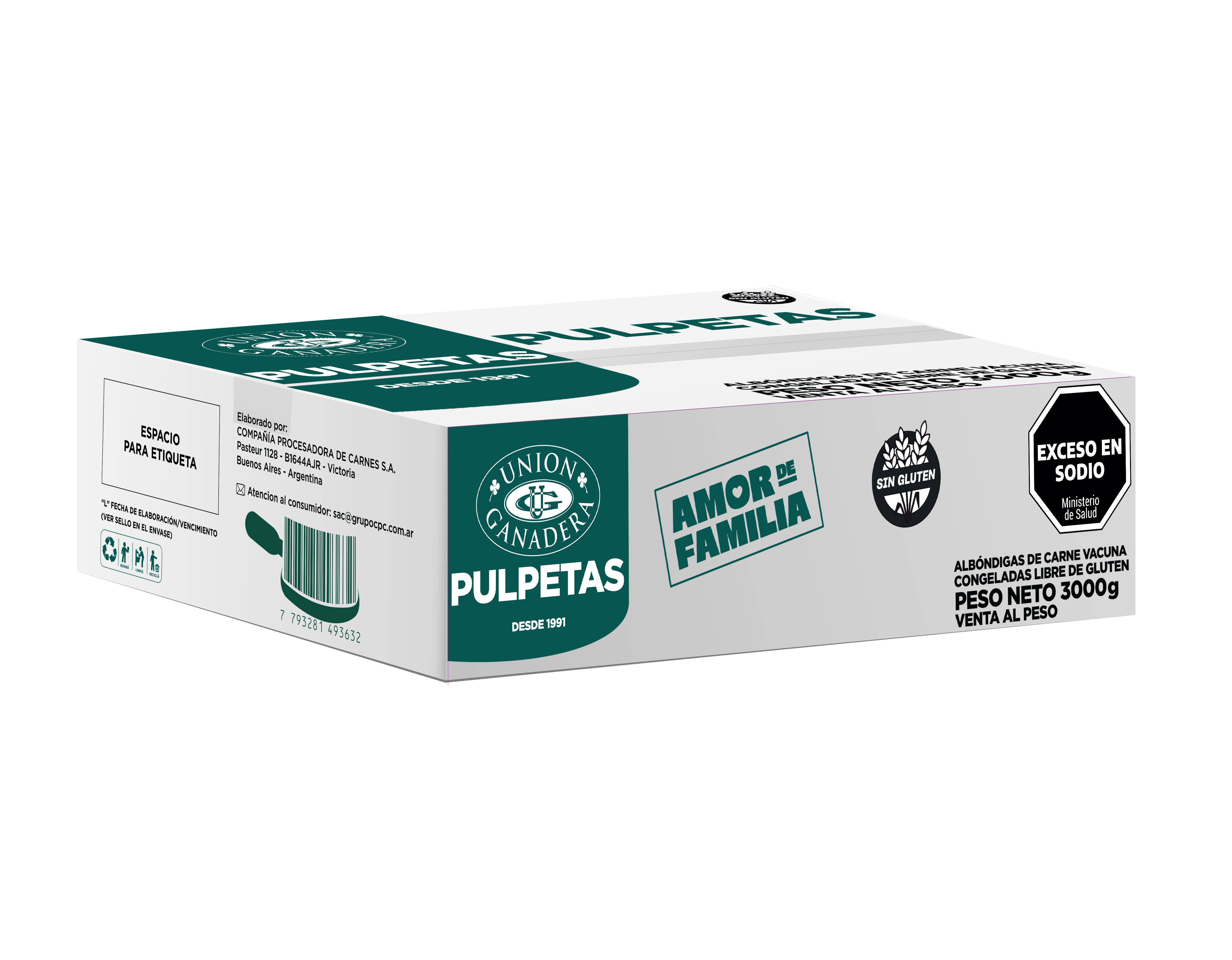 Pulpetas Union Ganadera De 3000 Gramos