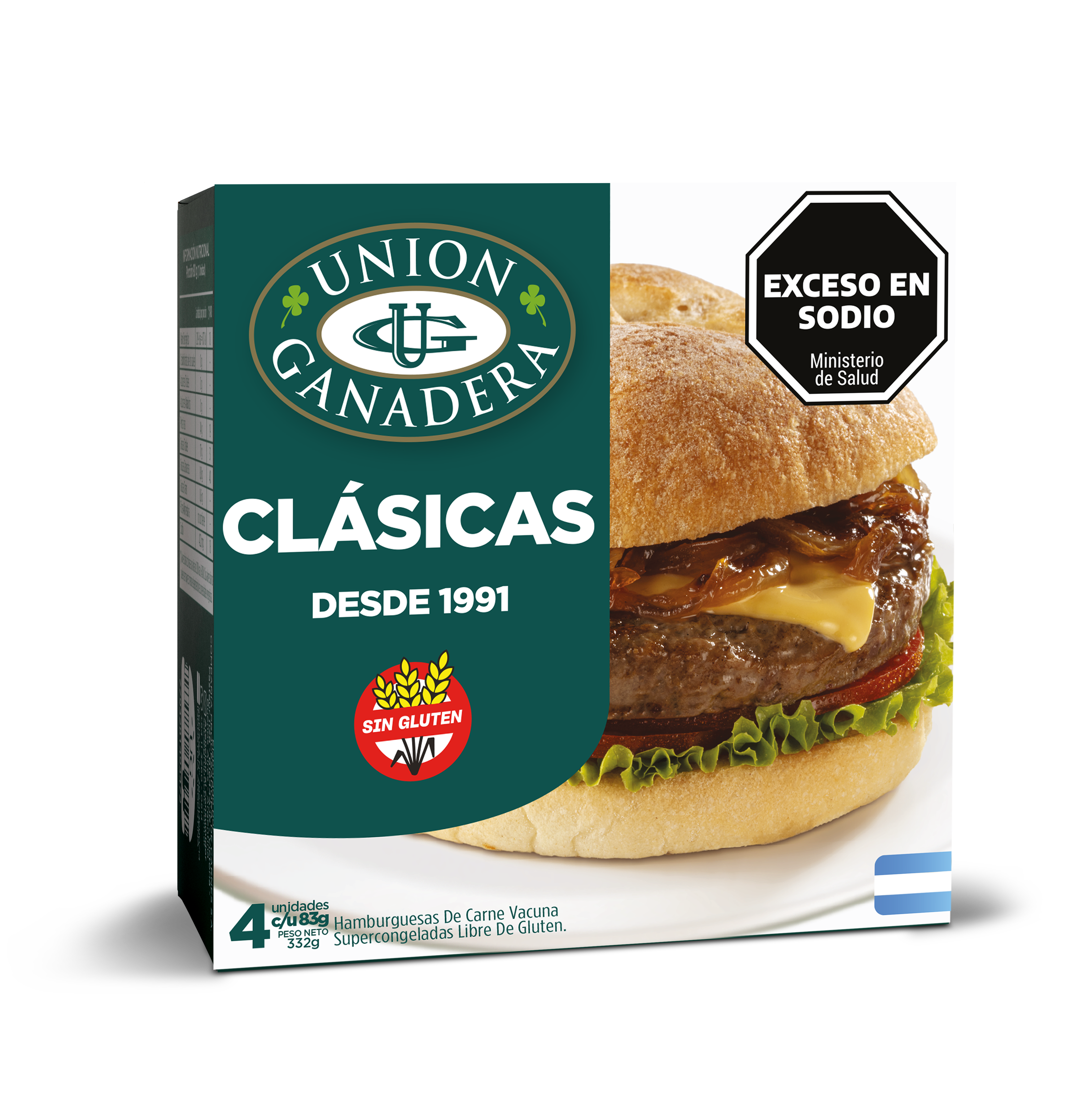 4 Hamburguesas clásicas Unión Ganadera 83grs