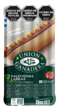 12 Salchichas Largas UNIÓN GANADERA 890g
