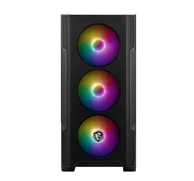 Gabinete MSI MAG FORGE M100A Acrilico mATX Fan Front RGB x3 / Back RGB x1 (2237)