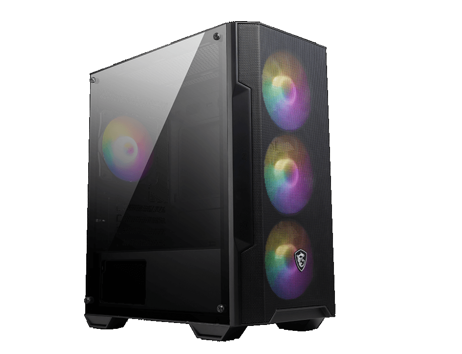 Gabinete MSI MAG FORGE M100A Acrilico mATX Fan Front RGB x3 / Back RGB x1 (2237)