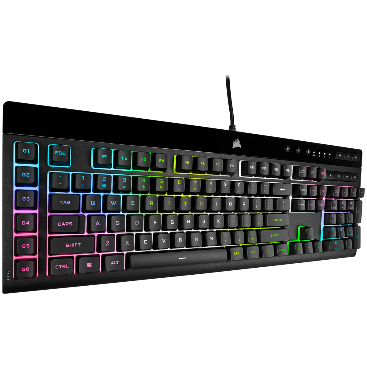 Teclado Corsair K55 RGB PRO XT iCue Macro Key (1637)