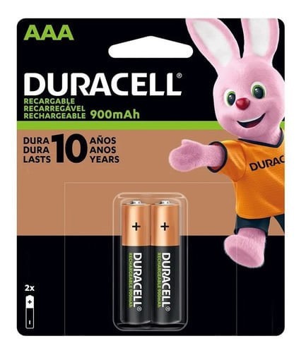Pila Recargable Duracell AAA 900 mah