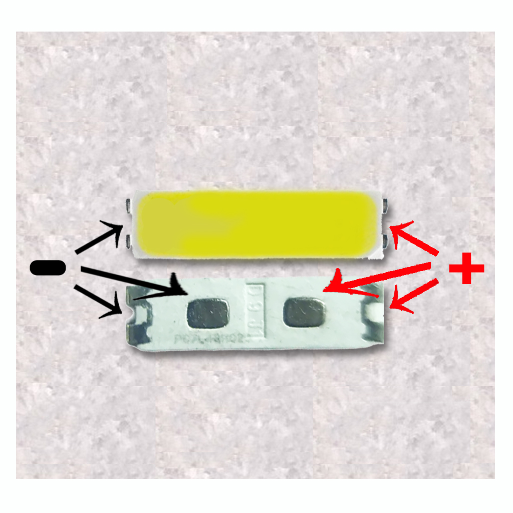 LED SMD 7020 3V 0,5W Samsung LG backlight TV