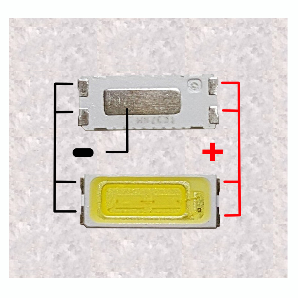 LED SMD 7030 6V 1W Samsung JVC Noblex Sanyo backlight TV