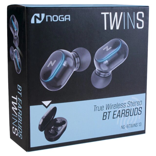 Auriculares Inalámbricos Bluetooth Noga Twins 13 Negros