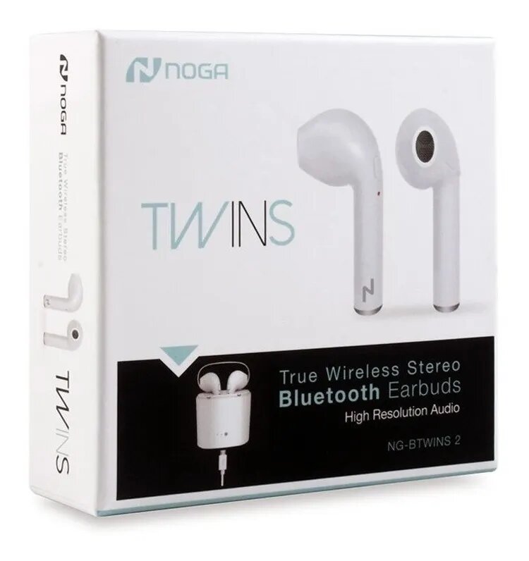 Auriculares Inalámbricos Bluetooth Noga Twins 2 Blancos