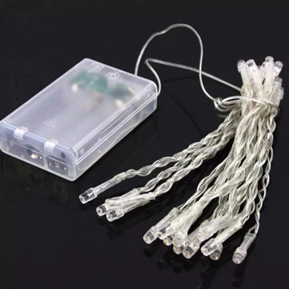 Guirnalda Tira Led Luz Fría Cálida 40 Luces 4 Metros A Pilas