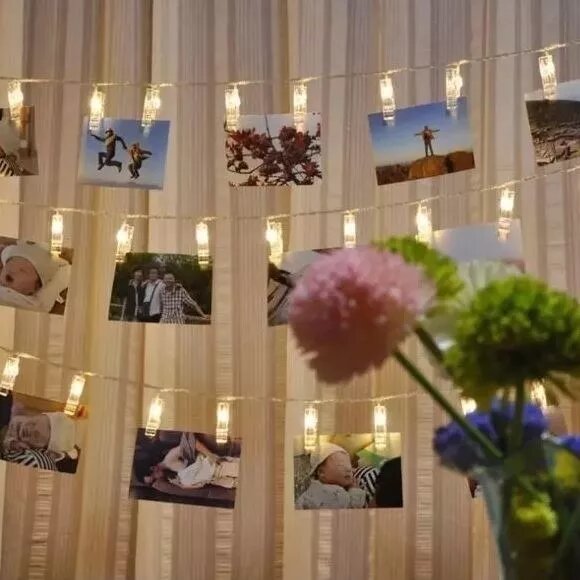 Guirnalda Led 20 Broches 3 Metros Luz RGB Fría Cálida A Pilas