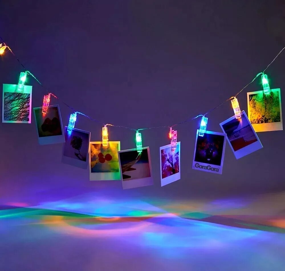 Guirnalda Led 20 Broches 3 Metros Luz RGB Fría Cálida A Pilas