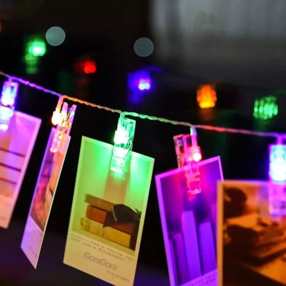 Guirnalda Led 20 Broches 3 Metros Luz RGB Fría Cálida A Pilas