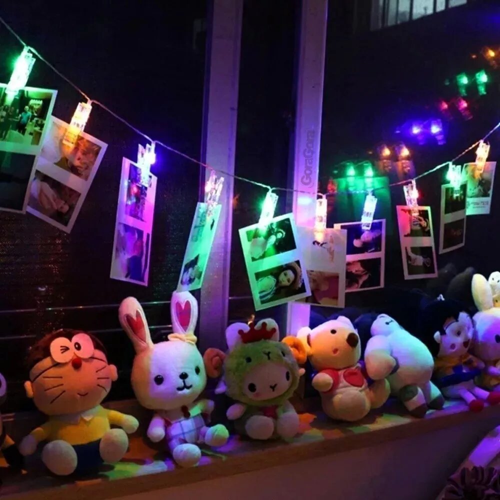 Guirnalda Led 20 Broches 3 Metros Luz RGB Fría Cálida A Pilas