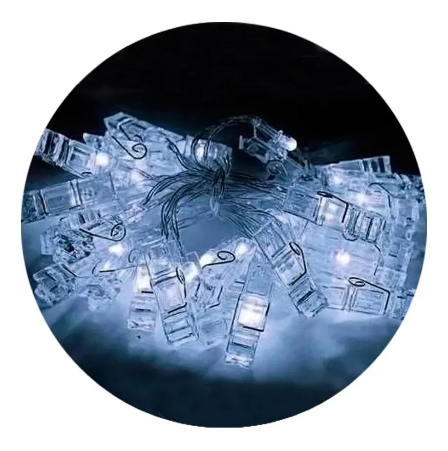 Guirnalda Led 20 Broches 3 Metros Luz RGB Fría Cálida A Pilas