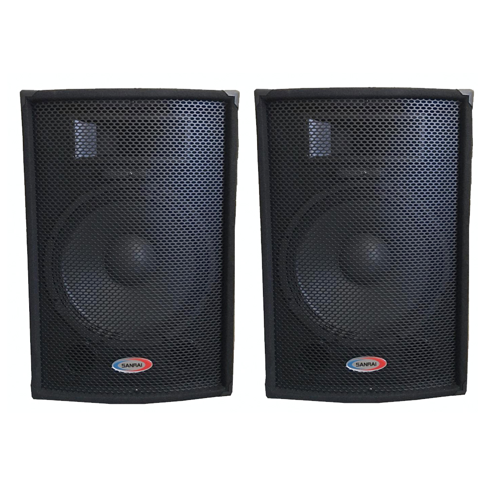Juego De Parlantes Pasivos 12 Pulgadas Con Driver Trapezoidal 200W RMS 8 Ohms