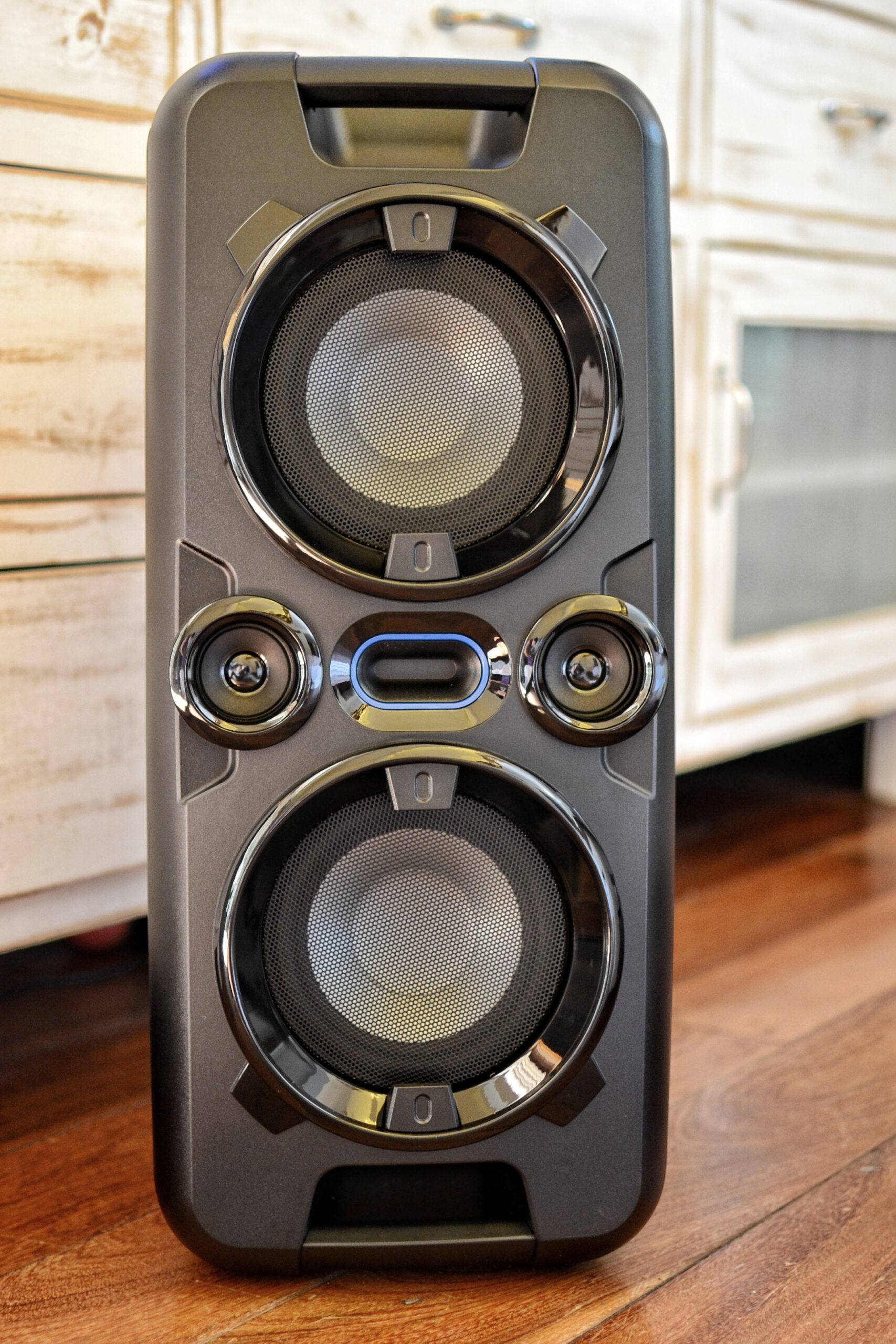 Parlante Doble Winco Con Bluetooth Luces Y Batería