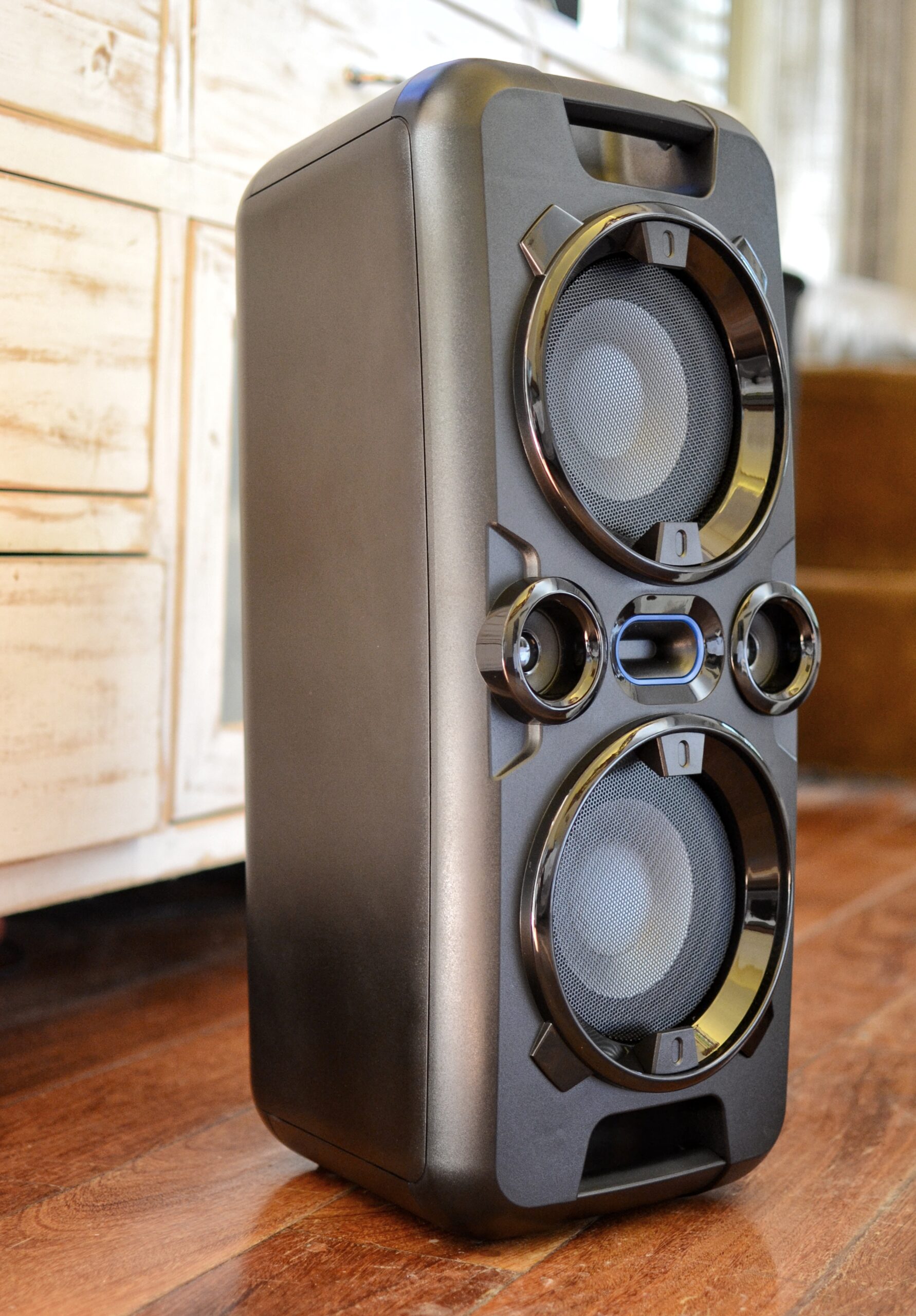 Parlante Doble Winco Con Bluetooth Luces Y Batería