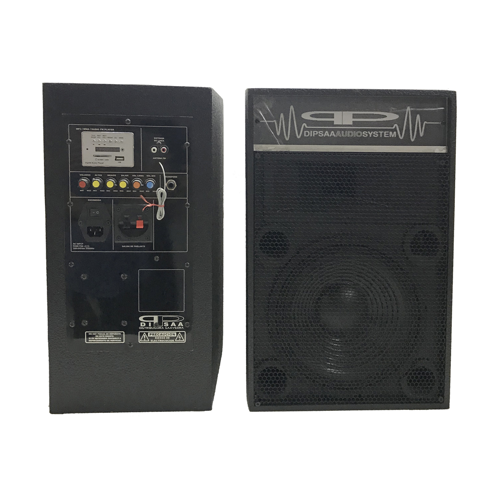 Par De Parlantes Potenciados 10 Pulgadas USB, SD 150W