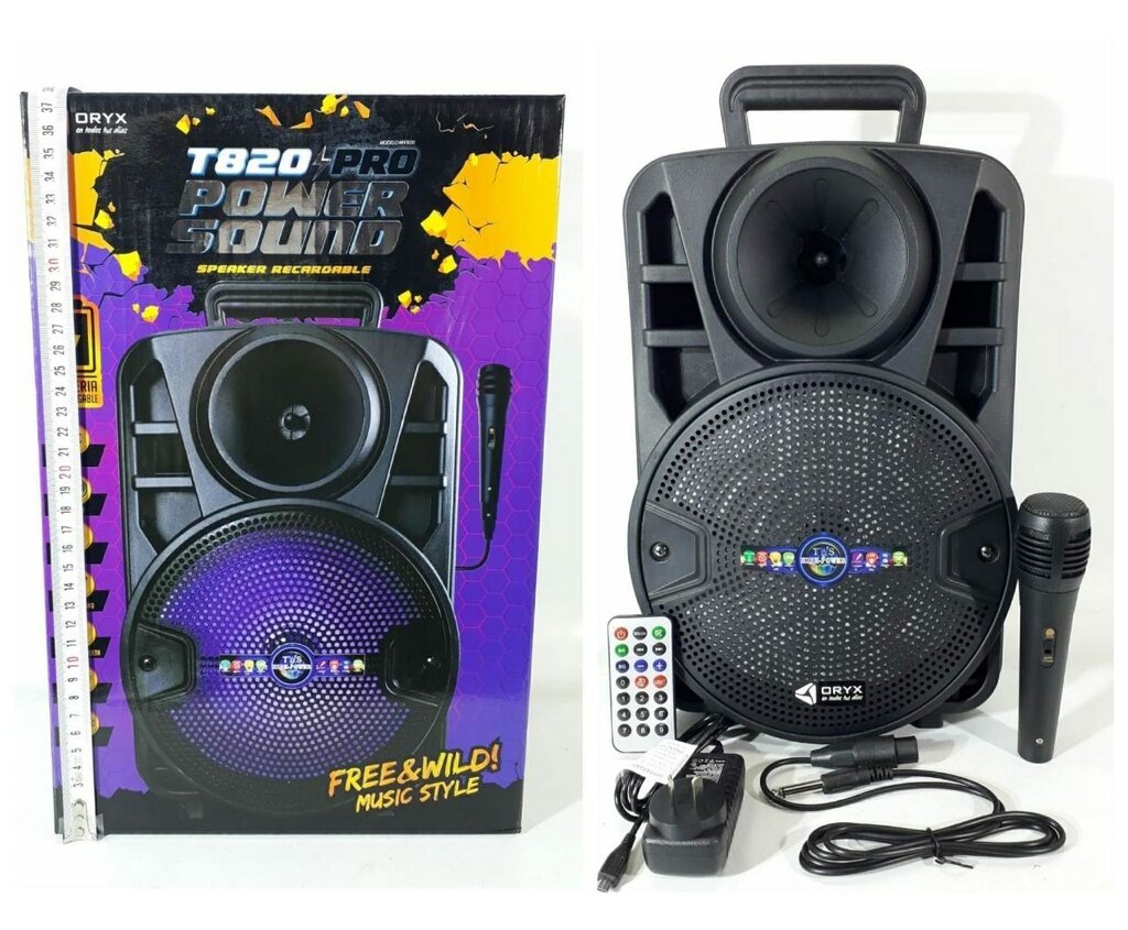 Parlante Portátil 8 Pulgadas Inalámbrico Bluetooth Micrófono Karaoke