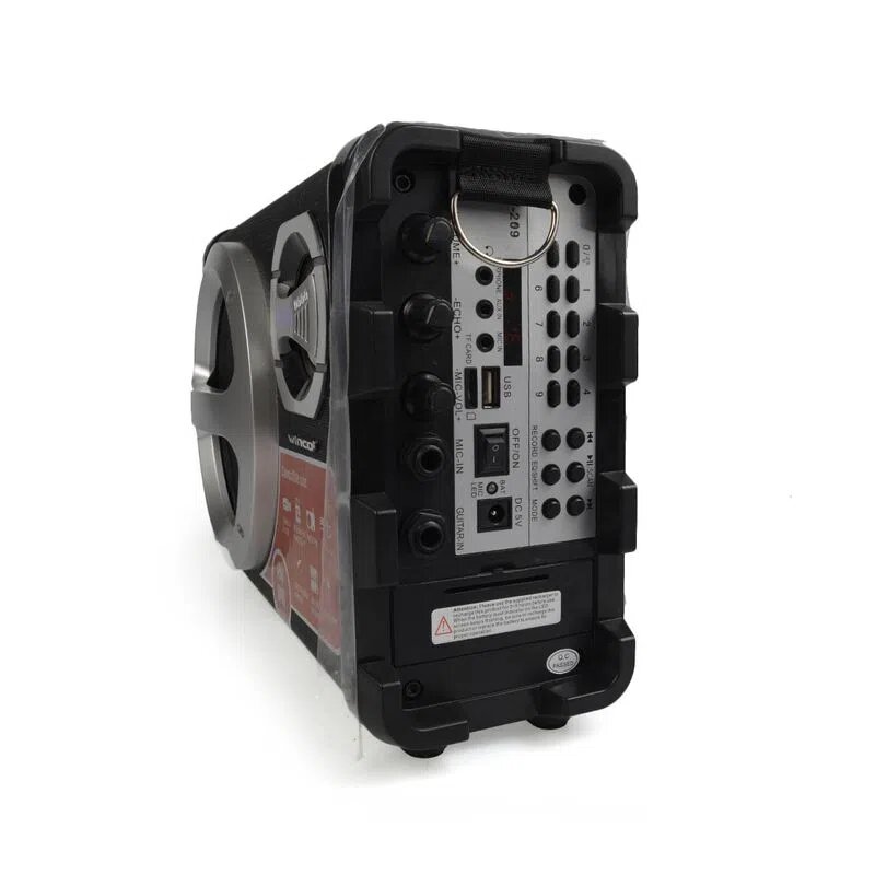 Parlante Portátil Bluetooth USB SD FM Karaoke 40W Winco W209