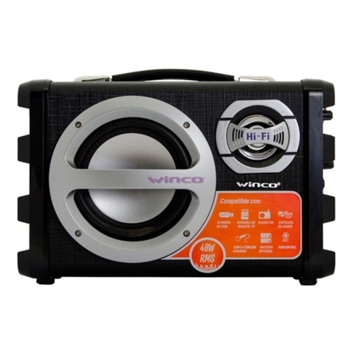 Parlante Portátil Bluetooth USB SD FM Karaoke 40W Winco W209