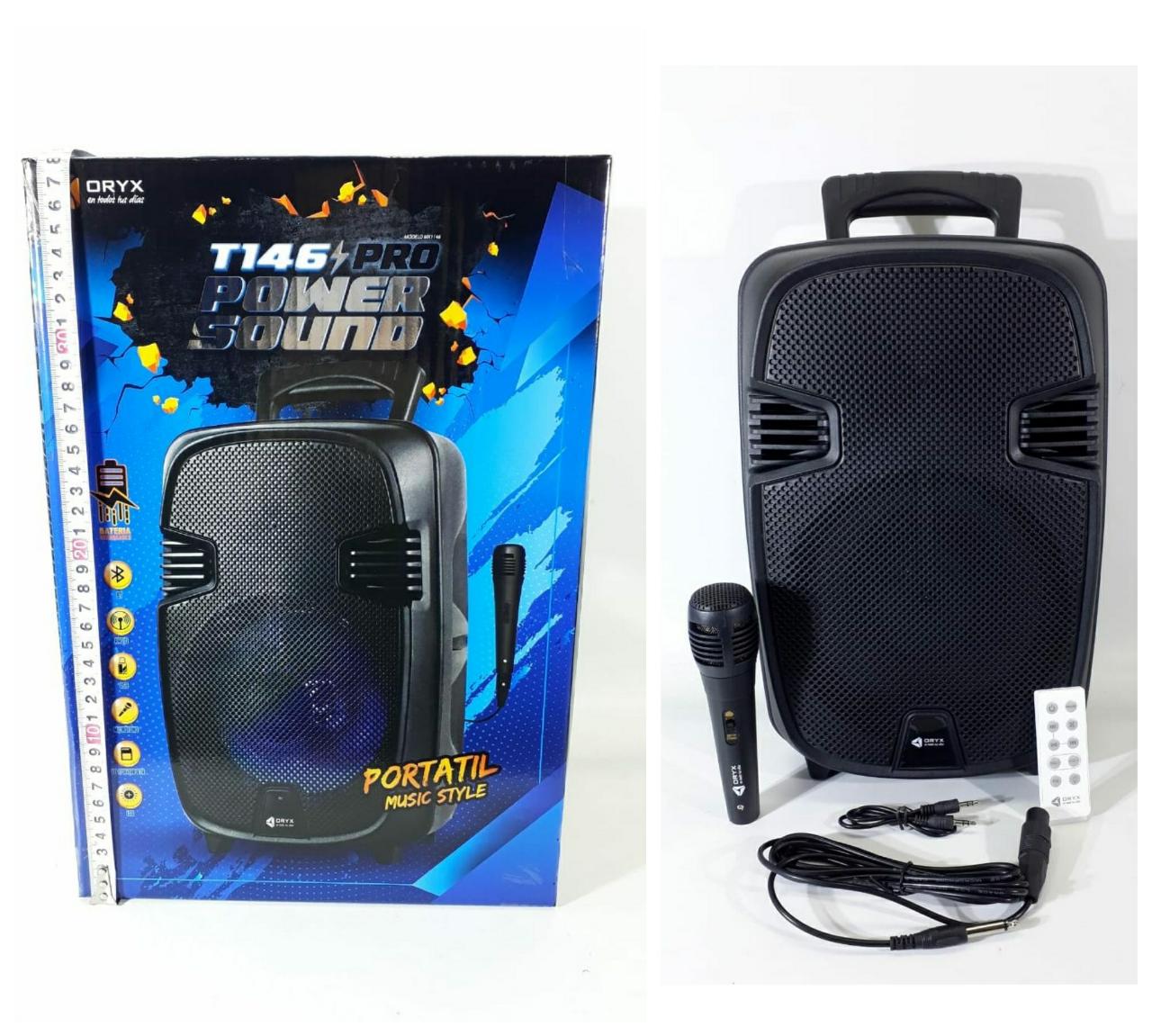 Parlante Portátil 8 Pulgadas Con Bluetooth, Usb, Micrófono