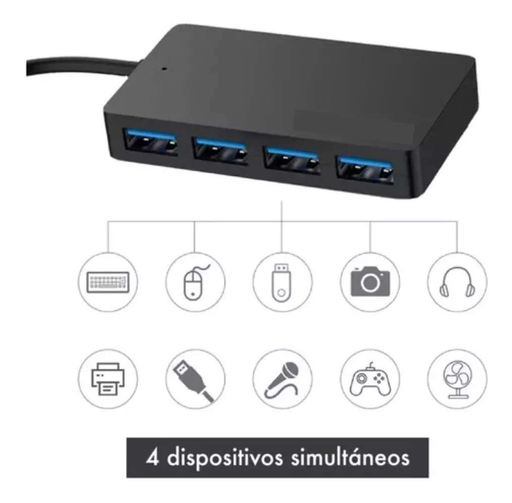 Hub USB 3.0 Multiplicador 4 Puertos USB Noga NGH-52