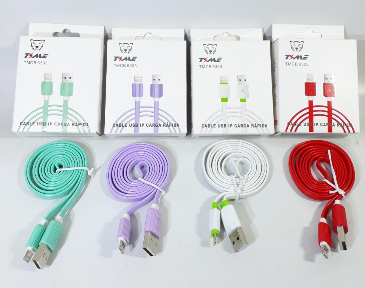 Cable Cargador Lightning Para iPhone 1 Metro Colores