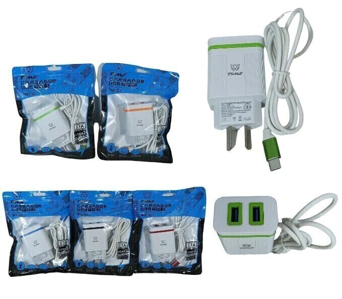 Cargador Tipo C + 2 Usb 3.1a Carga Rapida Tmcc322