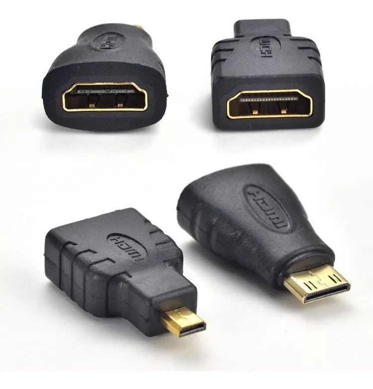 Cable HDMI + Adaptadores Micro HDMI y Mini HDMI