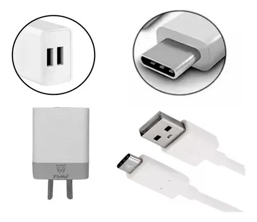 Cargador Time 2 Puertos USB + Cable Micro USB 3.1A TMCC817