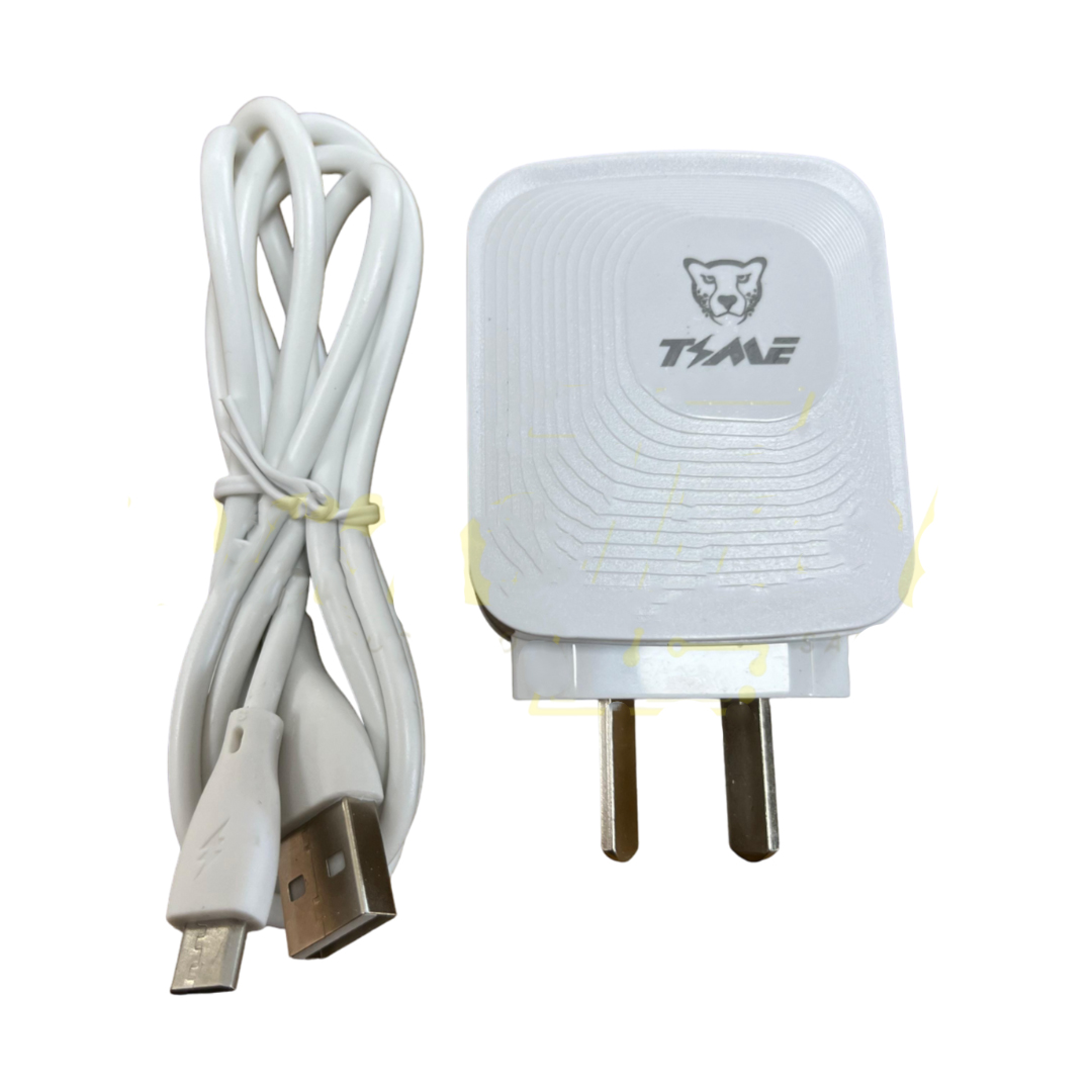 Cargador USB 2.1 A + Cable Separado USB A Micro USB V8 TMCC220
