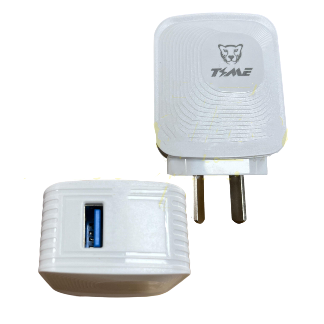 Cargador USB 2.1 A + Cable Separado USB A Micro USB V8 TMCC220