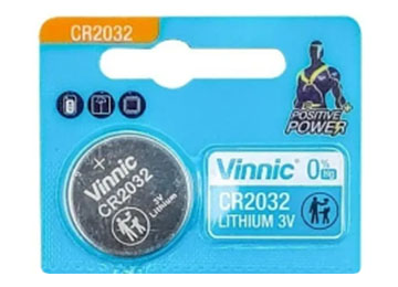 Pila Botón Vinnic CR2032 Litio 3V x Unidad