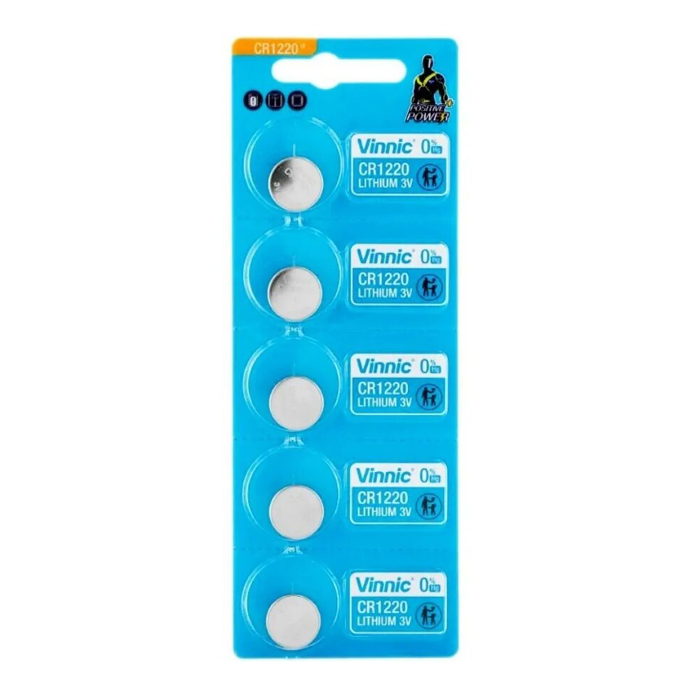 Pila Botón Vinnic CR1220 Litio 3V x Unidad