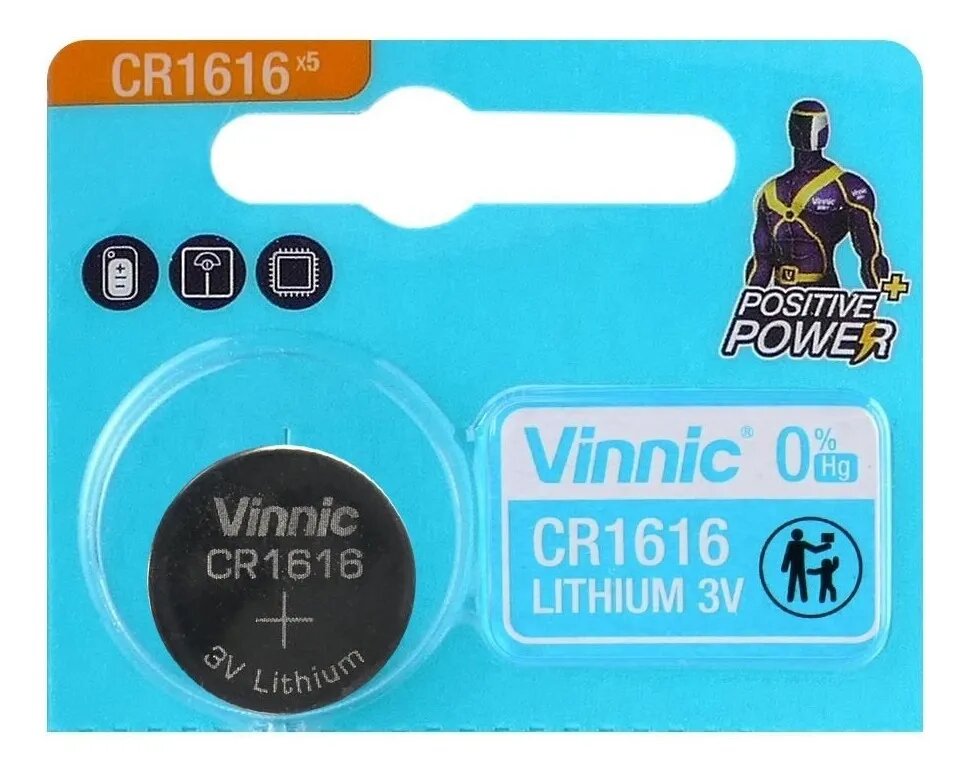 Pila Botón Vinnic CR1616 Litio 3V x Unidad