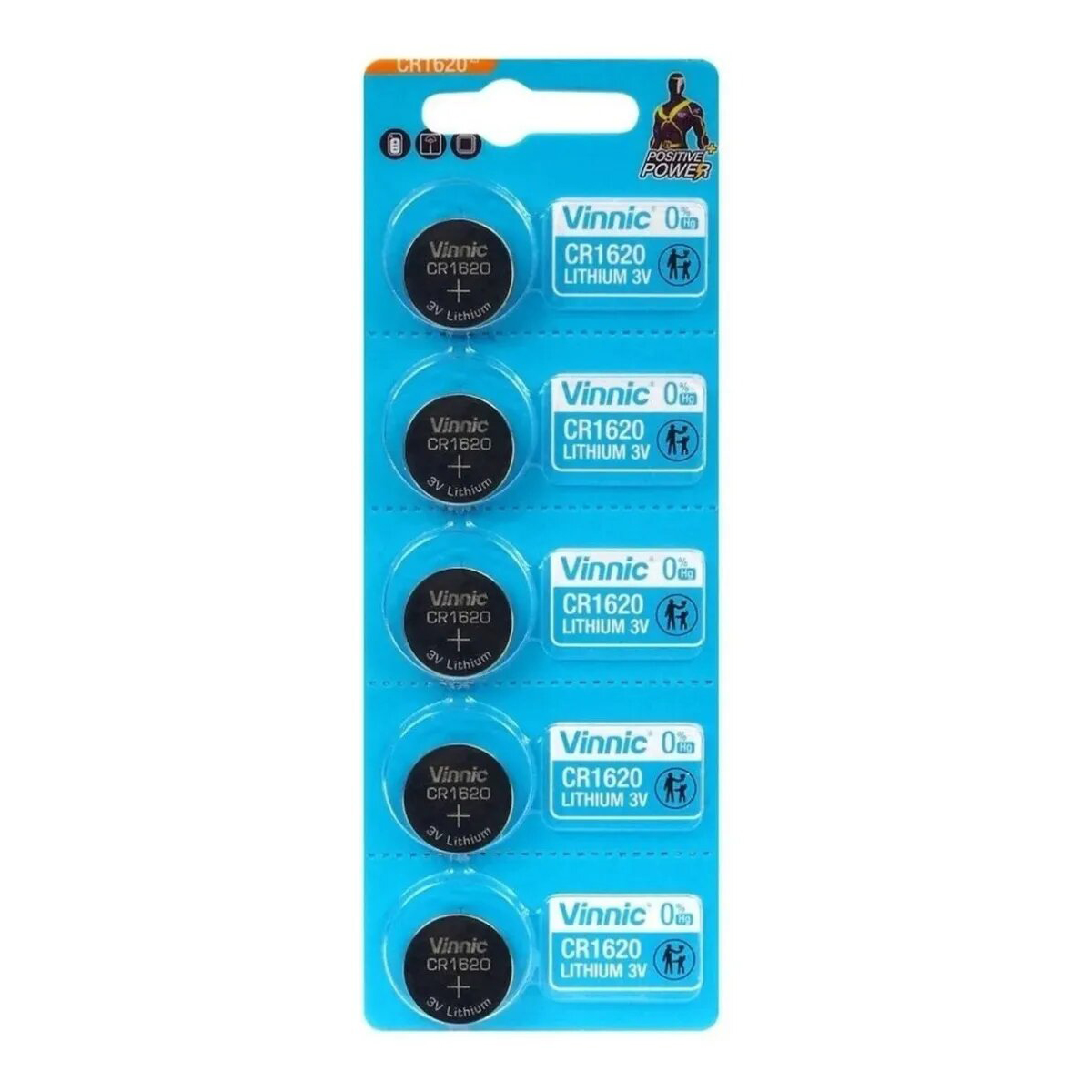 Pila Botón Vinnic CR1620 Litio 3V x Unidad