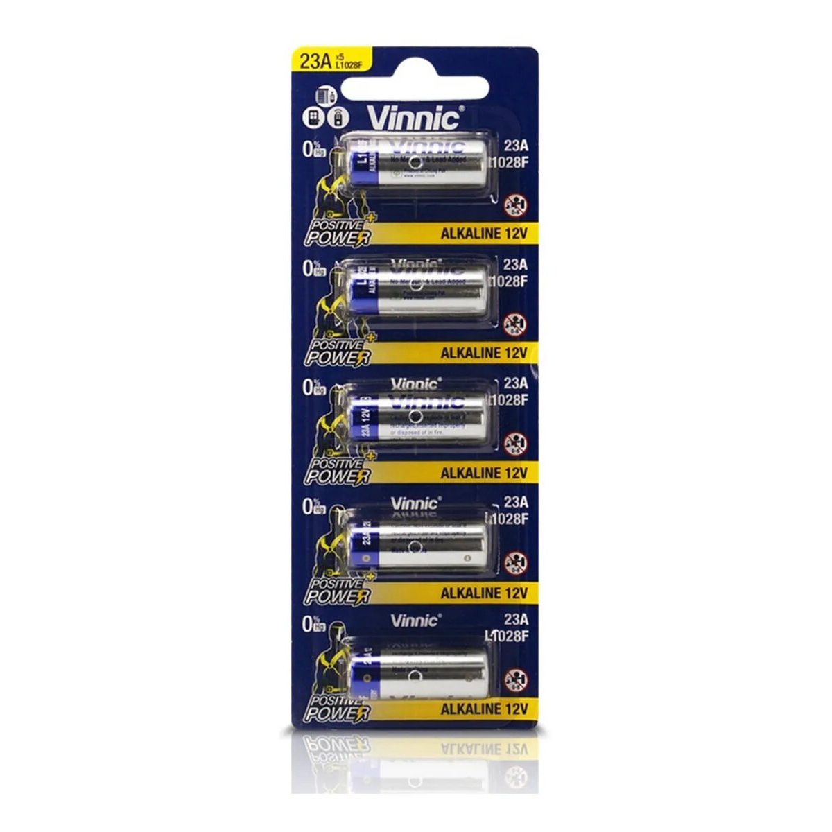 VINNIC Pila Bottone Alcalina AG9 L936F LR45 – Confezione Da 10 Blister, Lunga Durata