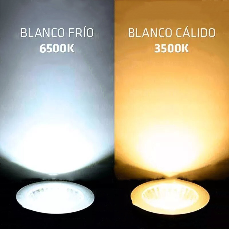 Lámpara Led Dicroica GU10 7w Akai 220v Blanco Cálido