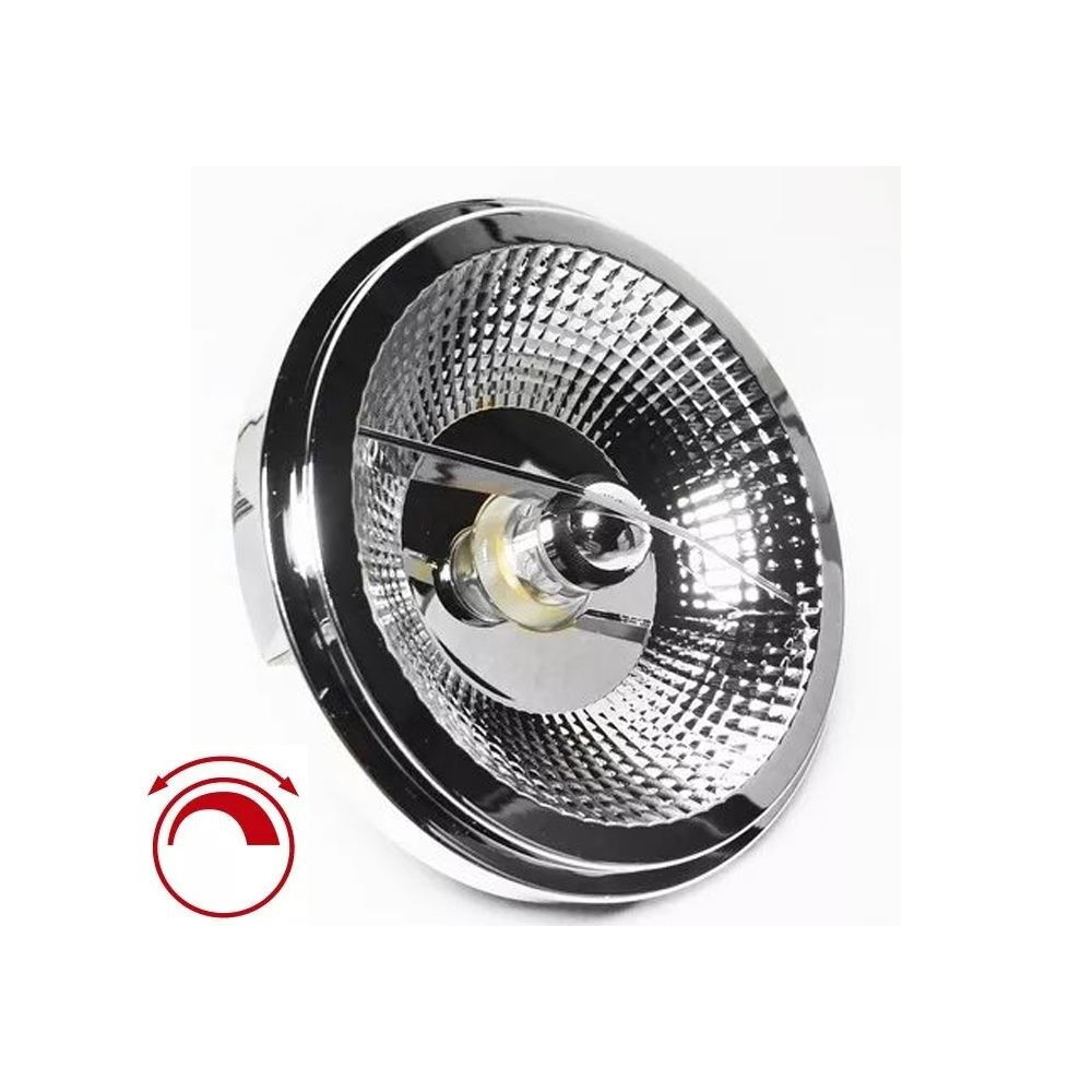 Lámpara Ar111 Gu10 Halospot Led Akai Energy 15w Dimerizable Cálida 3000k