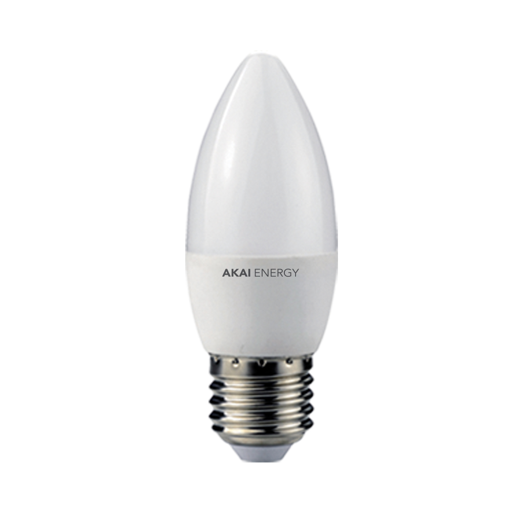 Lámpara Led Vela E27 5w Akai 220v Blanco Frío