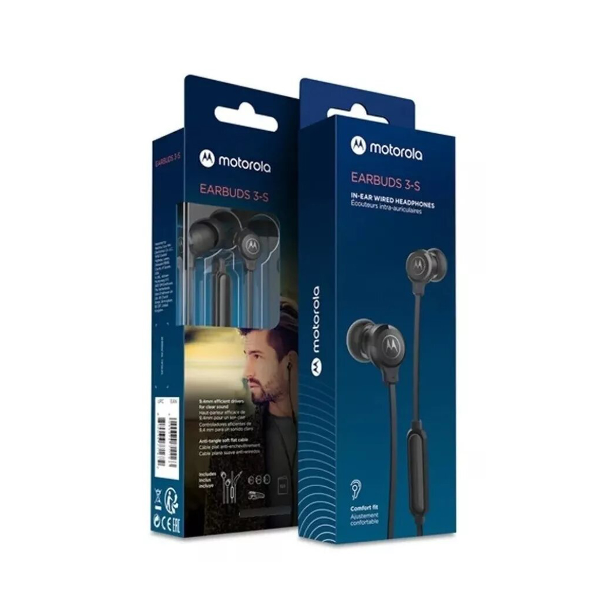 Auricular In-ear Motorola Earbuds 3 Negros