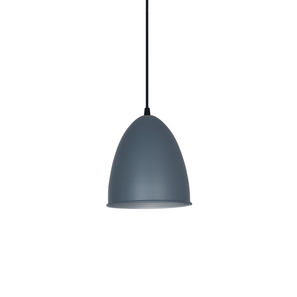 Colgante Campana 1 Luz E27 Para Interior Color Plata