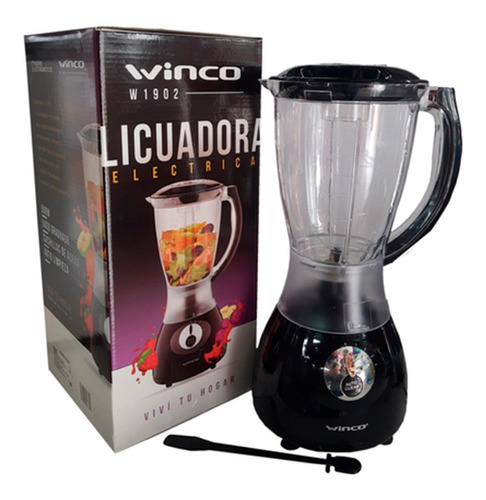 Licuadora Winco W1902 1.5 Lts Con Jarra De Plástico