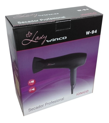 Secador de Pelo Profesional Cabello 2000W Frío Calor Winco W-94