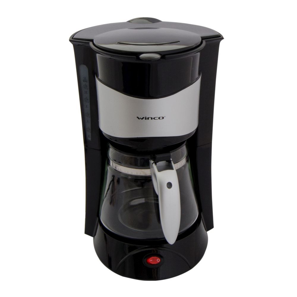 Cafetera Eléctrica De Filtro Permanente Jarra De Vidrio Winco W1913