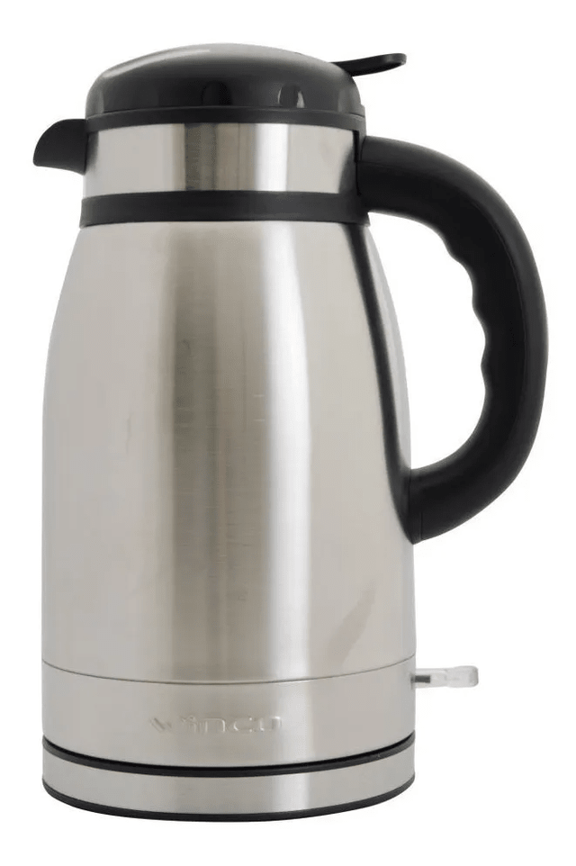 Jarra Pava Eléctrica Termo Ideal Mate Acero 1,5 L Winco W-76