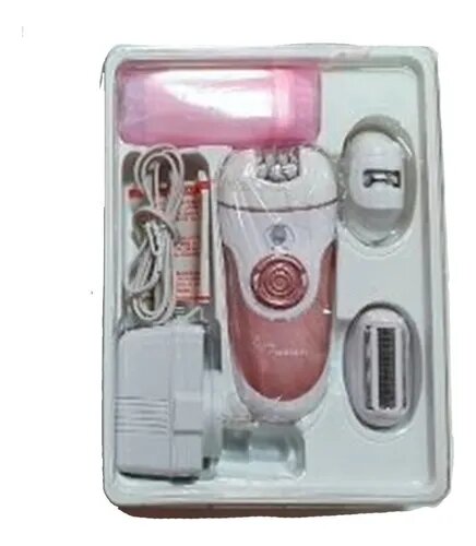 Depiladora Eléctrica Recargable Winco + Accesorios 3 En 1