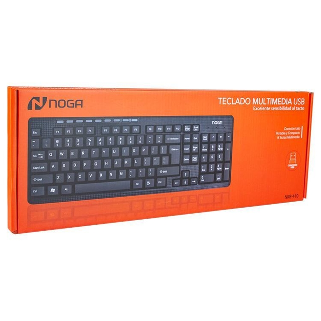 Teclado Con Cable Pc Usb Noga Nkb-410 Notebook Multimedia